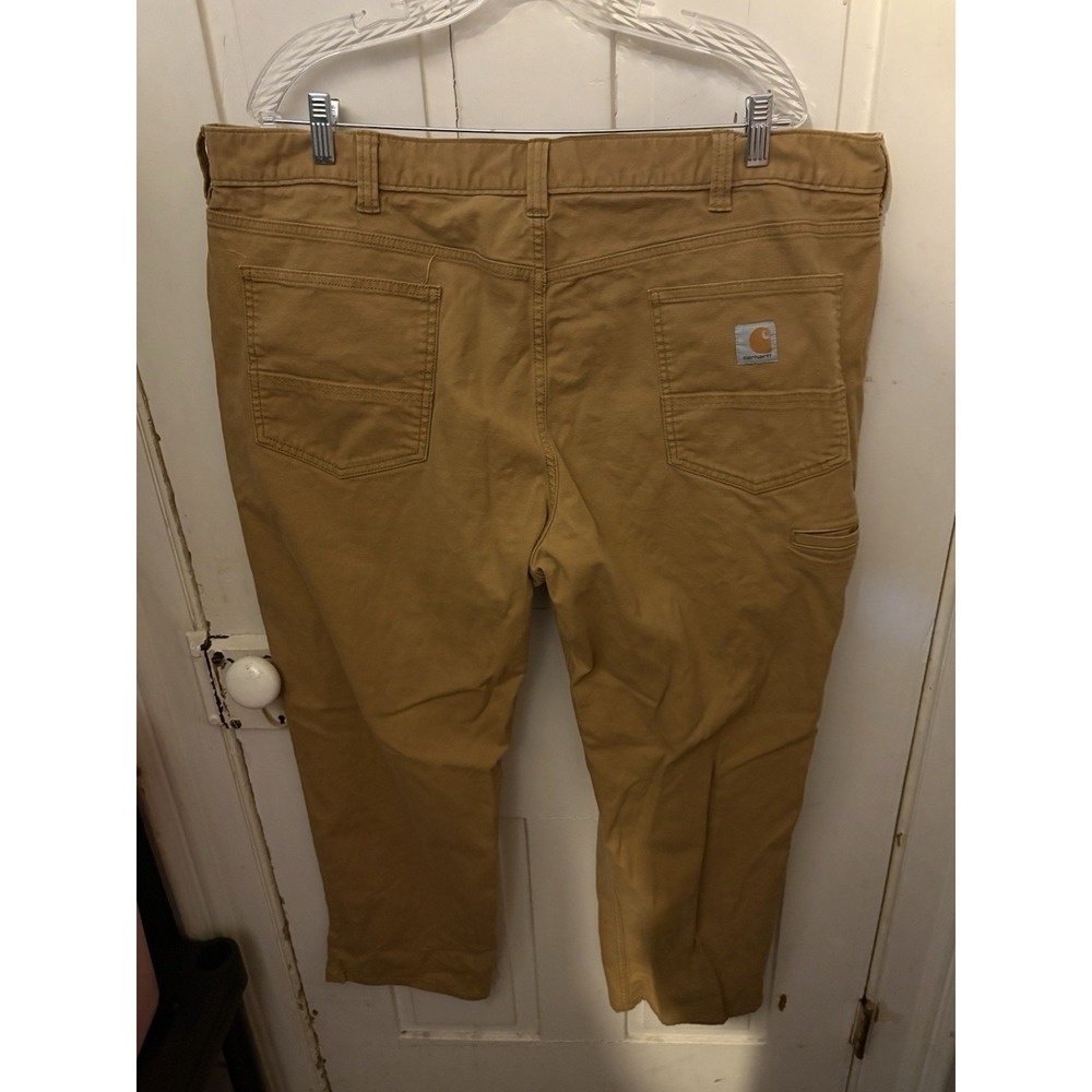 Carhartt Relaxed Fit Work Pants Khaki 44x30 Men's Carpenter Utility B151 - Picture 2 of 8